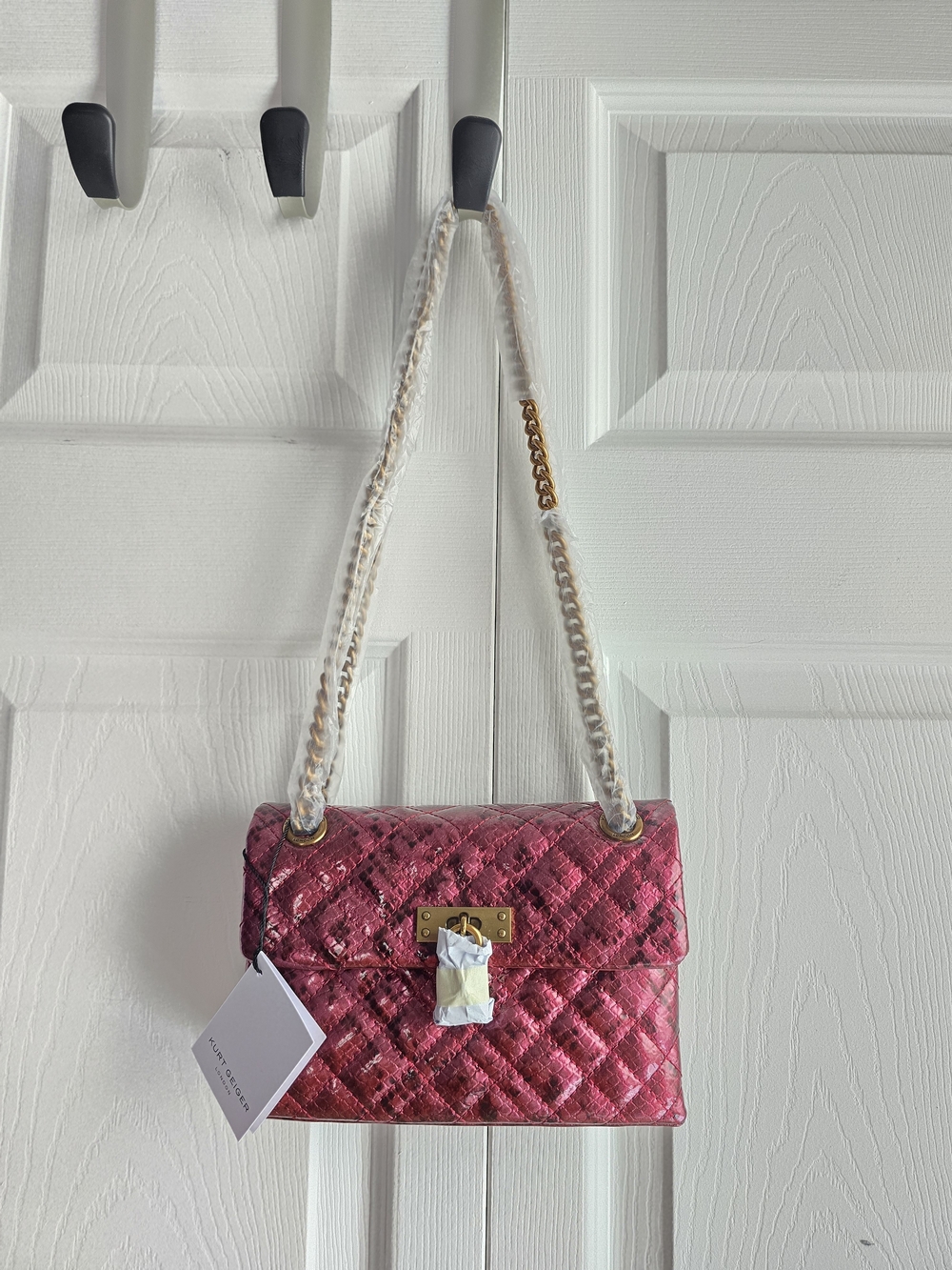 Kurt Geiger Quilted Pink Crossbody Bag